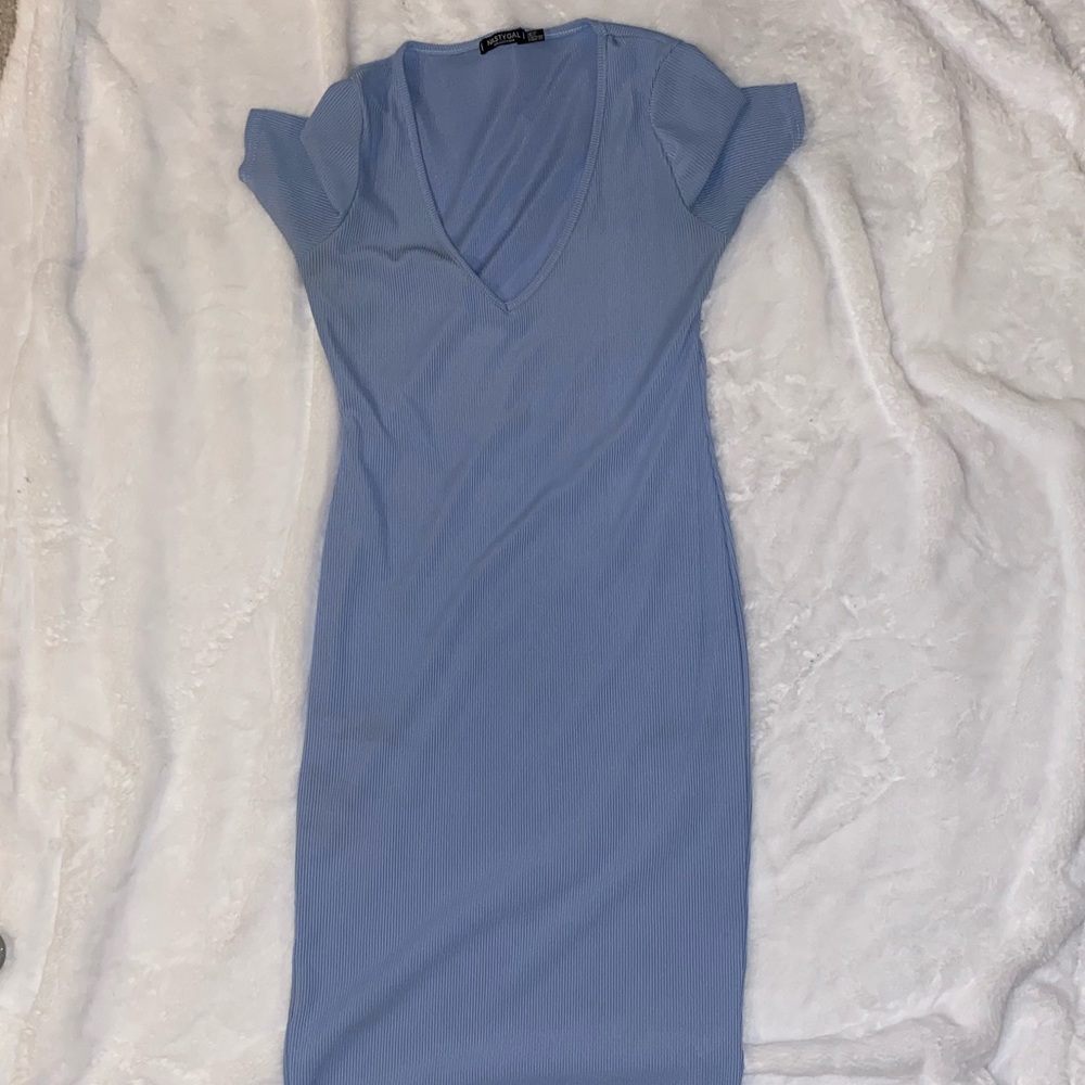Nasty Gal - Baby Blue Body Con Dress